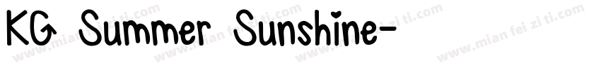 KG Summer Sunshine字体转换